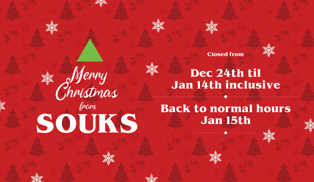 Souks Christmas Hours